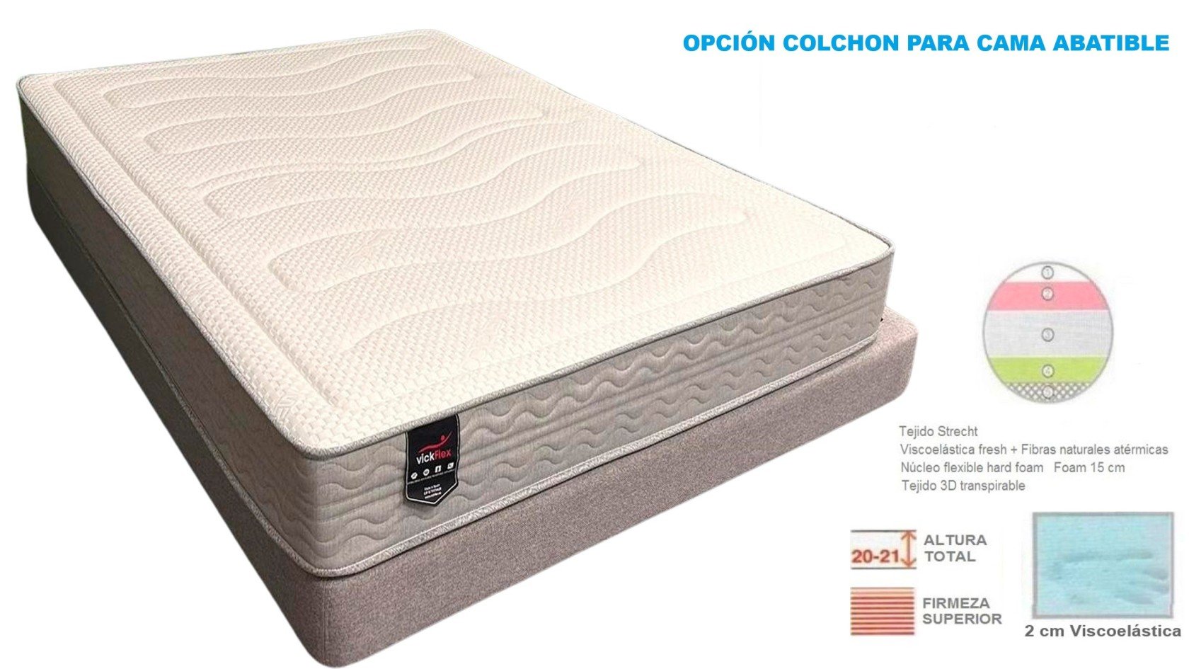 Colchón para camas abatibles