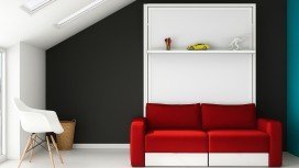 Cama Abatible con Sofá arcón BARAKALDO WALLBED
