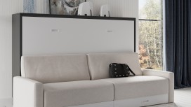 Cama Abatible horizontal con sofá con cajones SANTURCE